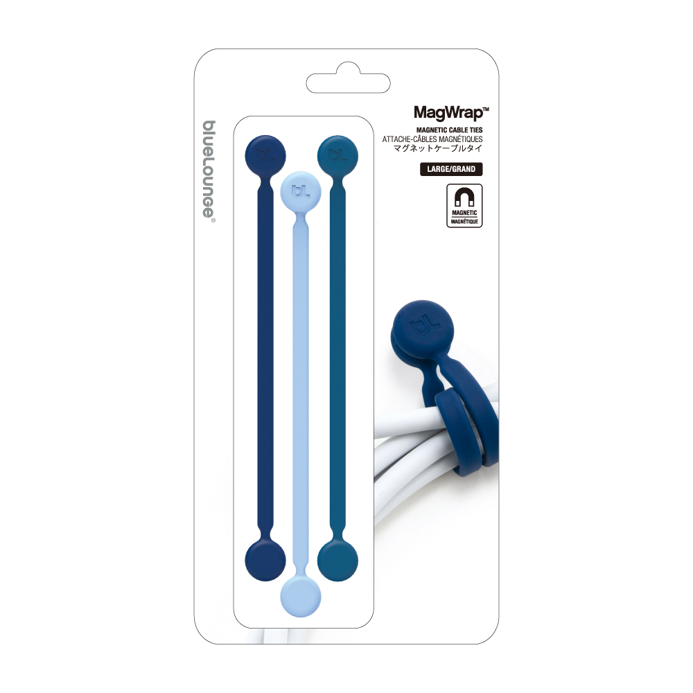マグネット式ケーブルバンド Bluelounge MagWrap Large(販売終了) - 画像 (3)