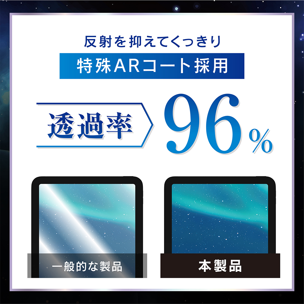 iPad(A16 / 第10世代)超透明 画面保護フィルム 位置ピタ - 画像 (2)